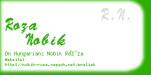 roza nobik business card